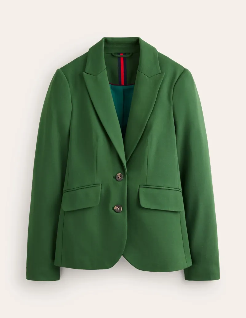 Mäntel & Jacken | Blazer | Boden Marylebone Ponte-Blazer-Dunkles Smaragdgrün DunklesSmaragdgrün