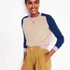 Pullover & Strickjacken | Boden Meg Pullover mit Sattelärmeln-Chinchilla Meliert, Blockfarben ChinchillaMeliert,Blockfarben