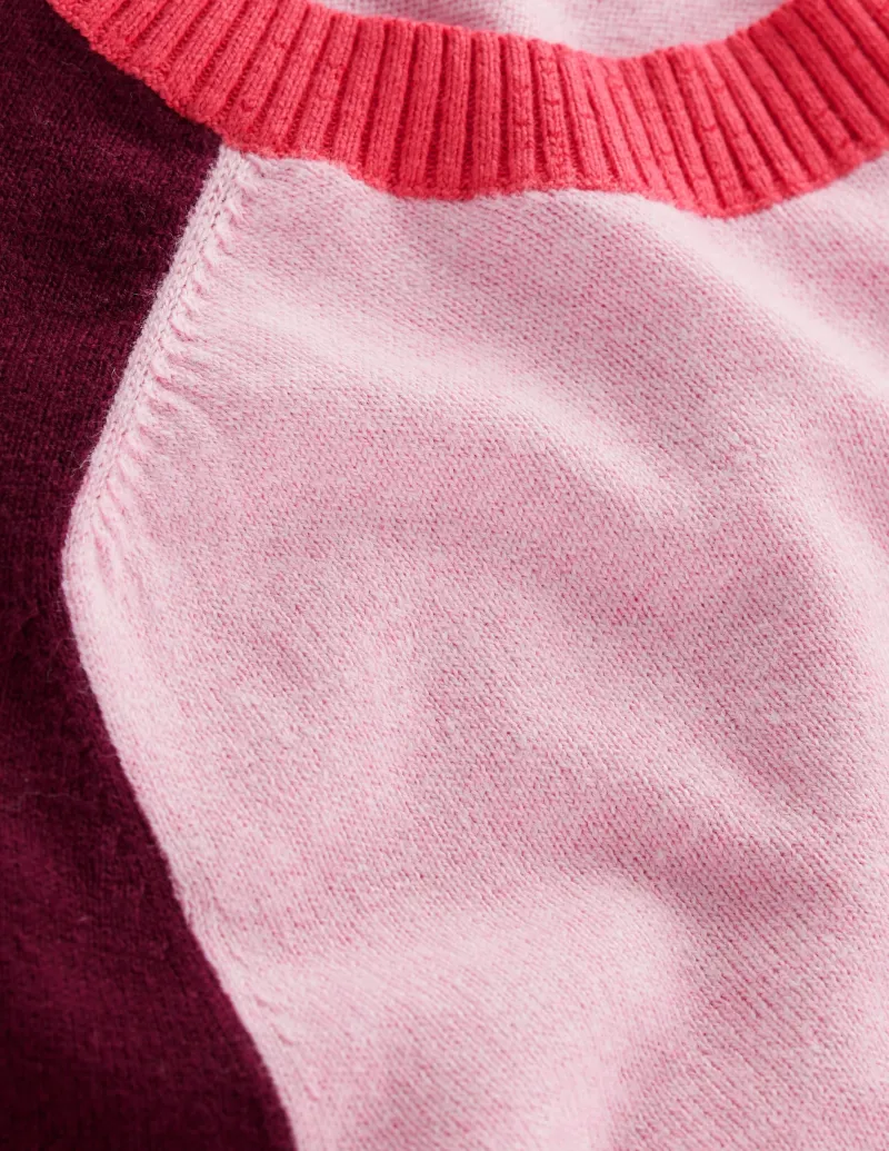 Pullover & Strickjacken | Boden Meg Pullover mit Sattelärmeln-Sanftrosa, Blockfarben Sanftrosa,Blockfarben