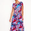 Kleider & Jumpsuits | Midi | Boden Melanie Jersey-Midikleid-Französisches Marineblau, botanisches Paisleymuster FranzösischesMarineblau,botanischesPaisleymuster