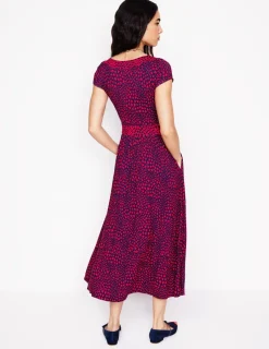 Kleider & Jumpsuits | Midi | Boden Melanie Jersey-Midikleid-Französisches Marineblau, Herz-Cluster FranzösischesMarineblau,Herz-Cluster