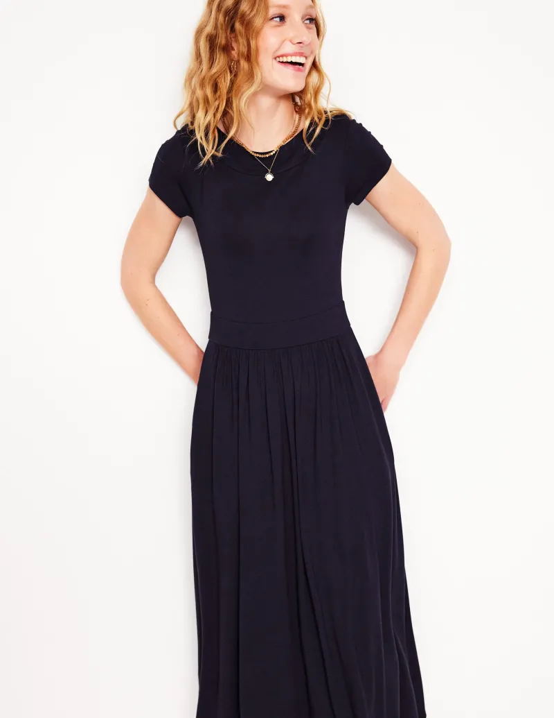 Kleider & Jumpsuits | Midi | Boden Melanie Jersey-Midikleid- Marineblaue