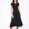 Kleider & Jumpsuits | Midi | Boden Melanie Jersey-Midikleid- Schwarz