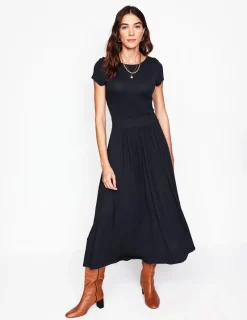 Kleider & Jumpsuits | Midi | Boden Melanie Jersey-Midikleid- Schwarz