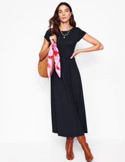 Kleider & Jumpsuits | Midi | Boden Melanie Jersey-Midikleid- Schwarz