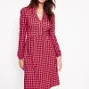 Kleider & Jumpsuits | Kleider In Petite | Boden Naomi Lockeres Jersey-Kleid-Rouge-Rot, Motiv Sphere Geo Rouge-Rot,MotivSphereGeo