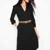 Kleider & Jumpsuits | Knielang | Boden Naomi Lockeres Jersey-Kleid- Schwarz