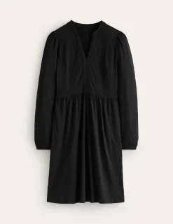 Kleider & Jumpsuits | Knielang | Boden Naomi Lockeres Jersey-Kleid- Schwarz