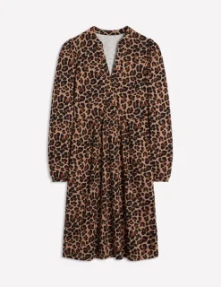 Kleider & Jumpsuits | Kleider In Petite | Boden Naomi Lockeres Jersey-Kleid-Kamelbraun, Gepard Pop Kamelbraun,GepardPop