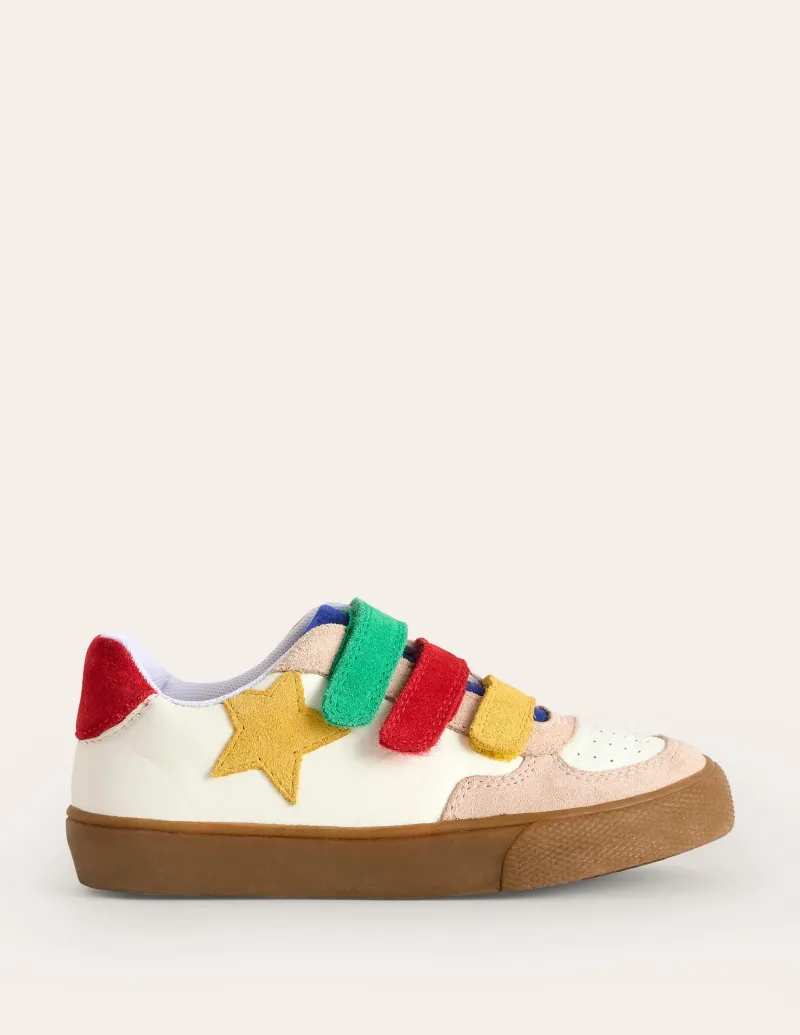 Schuhe, Turnschuhe & Sandalen | Boden Niedrige Sneaker aus Leder-Weiß und Bunt Blockfarben WeißundBuntBlockfarben