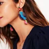 Schmuck | Boden Ohrringe mit Perlenmotiv- Vogel