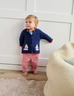 Pullover & Strickjacken | Boden Originelle Logo-Strickjacke-Steuerbordblau Boote SteuerbordblauBoote