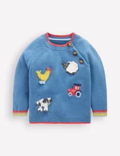 Pullover & Strickjacken | Boden Origineller Pullover mit Logo-Blauhäher Farm BlauhäherFarm