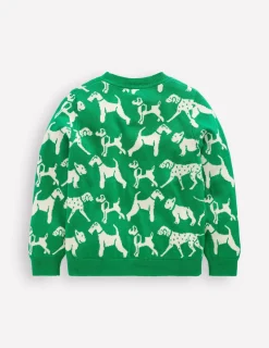 Pullover & Strickjacken | Boden Origineller Pullover-Baumgrün, Hunde Baumgrün,Hunde