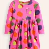Kleider | Boden Originelles langärmeliges Jerseykleid-Prickelndes Pink Herbstfreunde PrickelndesPinkHerbstfreunde