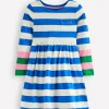Kleider | Boden Originelles langärmeliges Jerseykleid-Galerieblau/Naturweiß Streifen Galerieblau/NaturweißStreifen