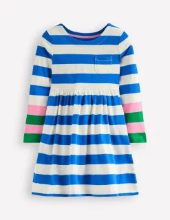 Kleider | Boden Originelles langärmeliges Jerseykleid-Galerieblau/Naturweiß Streifen Galerieblau/NaturweißStreifen