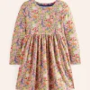 Kleider | Boden Originelles langärmeliges Jerseykleid-Vintage-Rosa Hase Feld Vintage-RosaHaseFeld