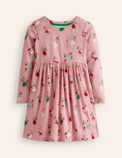 Kleider | Boden Originelles langärmeliges Jerseykleid-Vintage-Rosa Festlich Hase Vintage-RosaFestlichHase