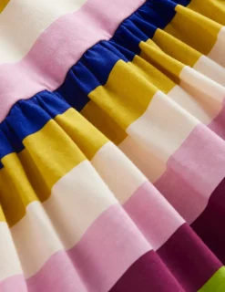 Kleider | Boden Originelles langärmeliges Jerseykleid-Bunte Regenbogenstreifen BunteRegenbogenstreifen