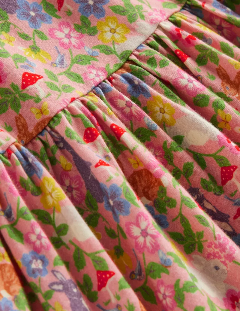 Kleider | Boden Originelles langärmeliges Jerseykleid-Vintage-Rosa Hase Feld Vintage-RosaHaseFeld