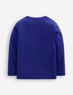 Oberteile & T-shirts | Boden Originelles Superstitch-T-Shirt mit Gittermotiv-Saphirblau Dino SaphirblauDino