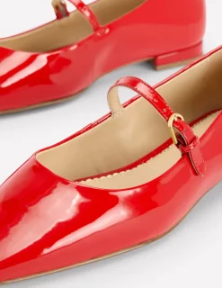 Flache Schuhe | Boden Penelope Flache Mary Janes-Briefkastenrot Lack BriefkastenrotLack