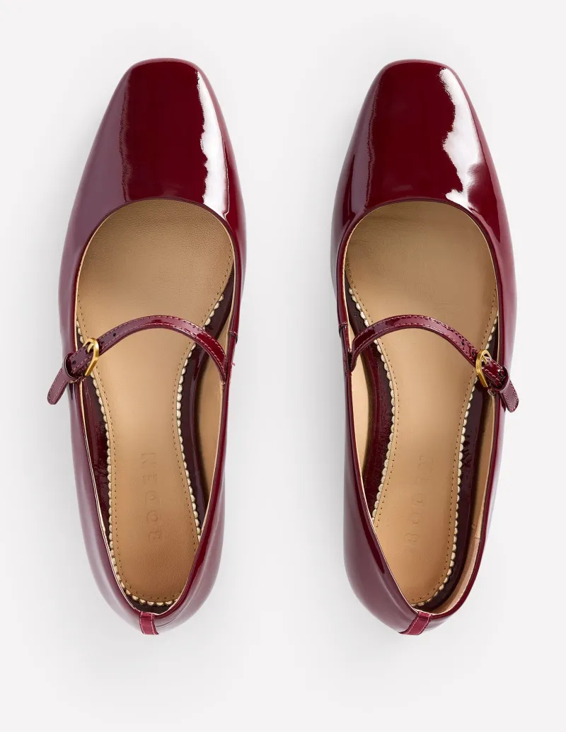 Flache Schuhe | Boden Penelope Flache Mary Janes- Black