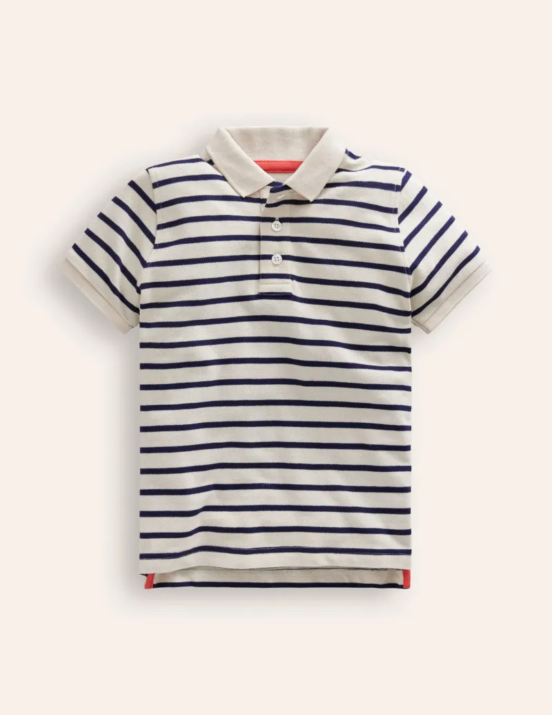 Oberteile & T-shirts | Boden Piqué-Polohemd- Dunkelblau/Ecru