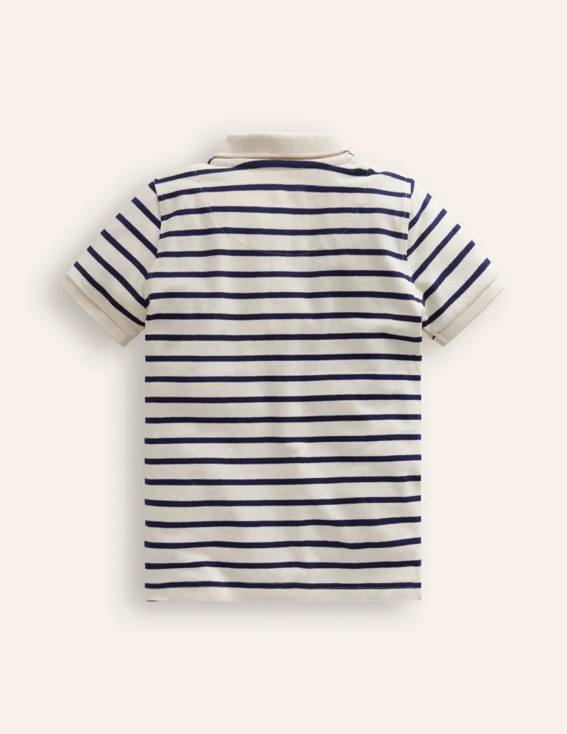 Oberteile & T-shirts | Boden Piqué-Polohemd- Dunkelblau/Ecru