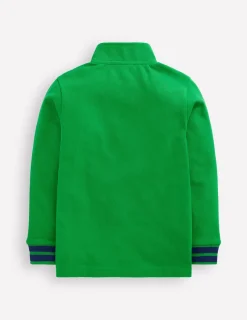 Oberteile & T-shirts | Boden Piqué-Poloshirt mit halbem Reißverschluss- Baumgrün