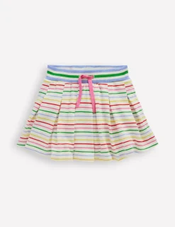 Röcke | Boden Plissierter Jersey-Skort-Ackerbohnengrün/Pink, Gestreift Ackerbohnengrün/Pink,Gestreift