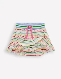 Röcke | Boden Plissierter Jersey-Skort-Ackerbohnengrün/Pink, Gestreift Ackerbohnengrün/Pink,Gestreift