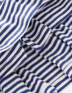Röcke | Boden Plissierter Jersey-Skort-Steuerbordblau Naturweiß Streifen SteuerbordblauNaturweißStreifen