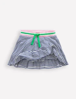 Röcke | Boden Plissierter Jersey-Skort-Steuerbordblau Naturweiß Streifen SteuerbordblauNaturweißStreifen