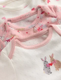 Oberteile & T-shirts | Boden Pointelle-Bodys im 3er-Pack-Rosa Liebeshasen RosaLiebeshasen