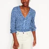 Hemden | T-shirts & Tops | Boden Poppy Henley-Shirt mit Rüschen-Blauer Fluss, Abstrakte Punkte BlauerFluss,AbstraktePunkte