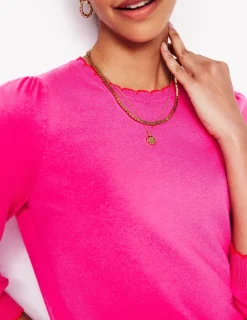 Pullover & Strickjacken | Boden Pru Pullover mit Muschelsaum- Rosarot