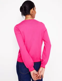 Pullover & Strickjacken | Boden Pru Pullover mit Muschelsaum- Rosarot