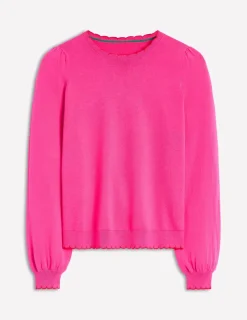 Pullover & Strickjacken | Boden Pru Pullover mit Muschelsaum- Rosarot