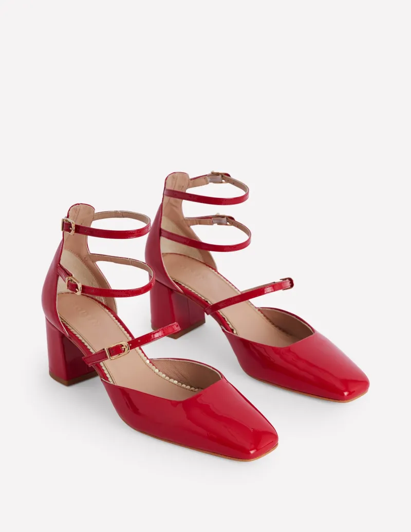 Absatzschuhe | Boden Pumps mit Riemchen und Blockabsatz-Anemone Honeycomb Spot AnemoneHoneycombSpot
