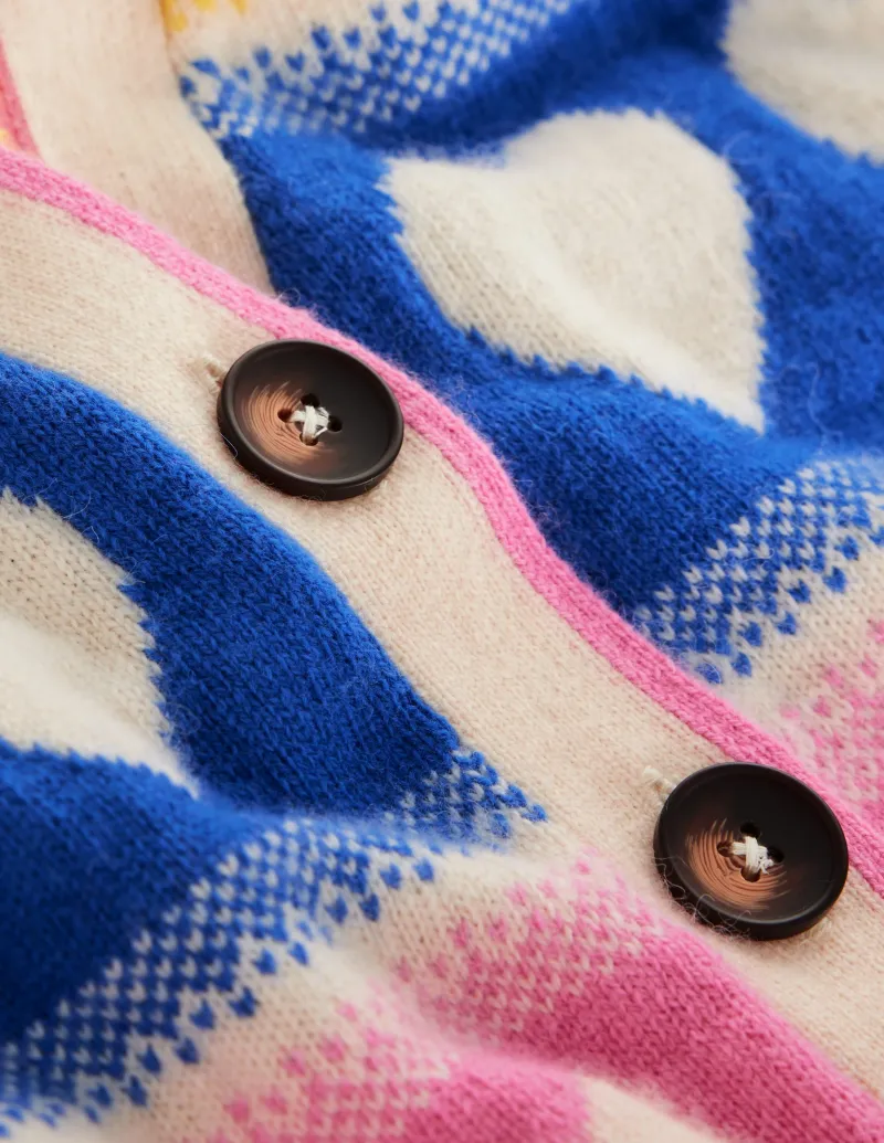 Pullover & Strickjacken | Boden Quinn Strickjacke im Boyfriend-Stil-Bunt, Herzen Bunt,Herzen
