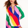 Bademode | Boden Raglan-Badeshirt mit Sonnenschutz-Bunt, Regenbogendesign Bunt,Regenbogendesign