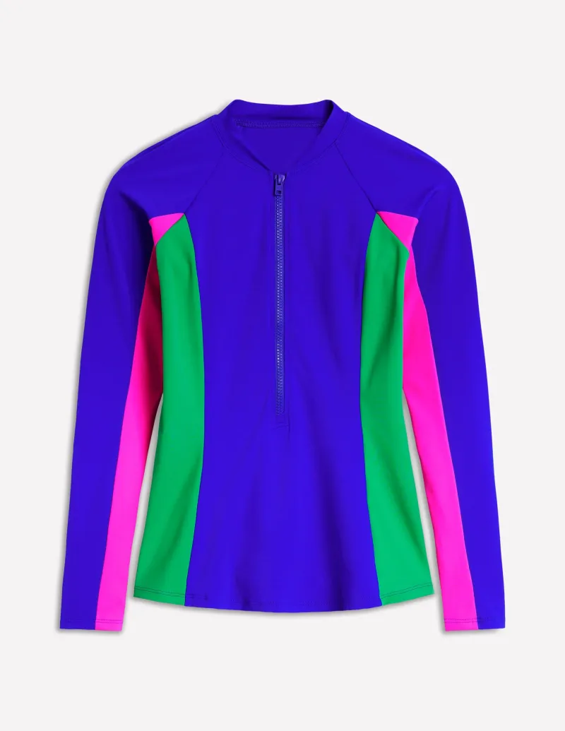 Bademode | Boden Raglan-Badeshirt mit Sonnenschutz- Kobaltblau