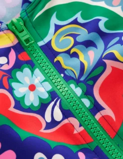 Bademode | Boden Raglan-Badeshirt mit Sonnenschutz-Bunt, Wiesen-Paisley Bunt,Wiesen-Paisley