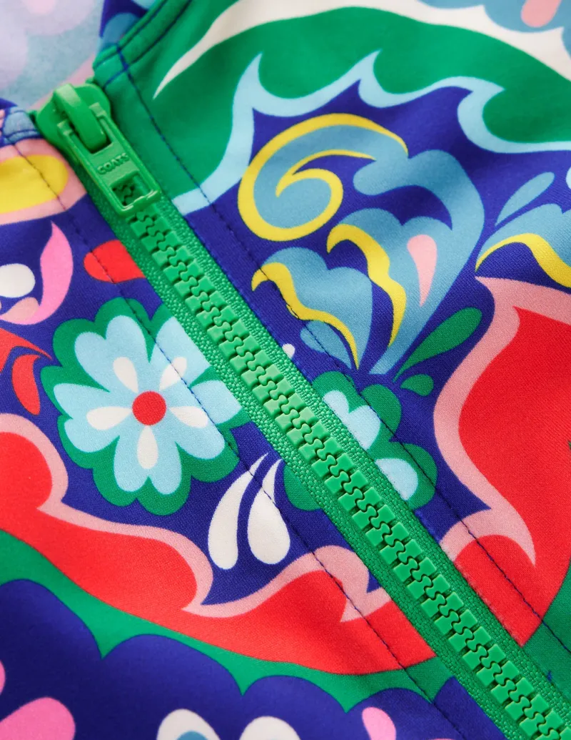 Bademode | Boden Raglan-Badeshirt mit Sonnenschutz-Bunt, Wiesen-Paisley Bunt,Wiesen-Paisley