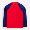 Bademode | Boden Rash Top in Blockfarben- Mohnblumenrot