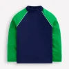 Bademode | Boden Rash Top in Blockfarben- Saphirblau