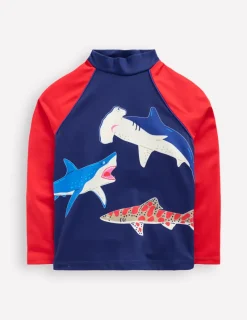 Bademode | Boden Rash Top mit Logo-Schuluniform-Navy, Haie Schuluniform-Navy,Haie