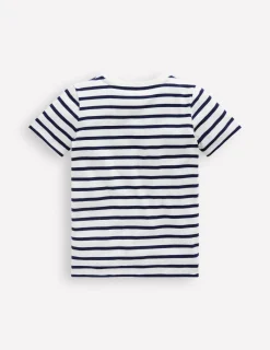 Oberteile & T-shirts | Boden Riso T-Shirt-Steuerbord-Blau/Naturweiß Weltall Steuerbord-Blau/NaturweißWeltall